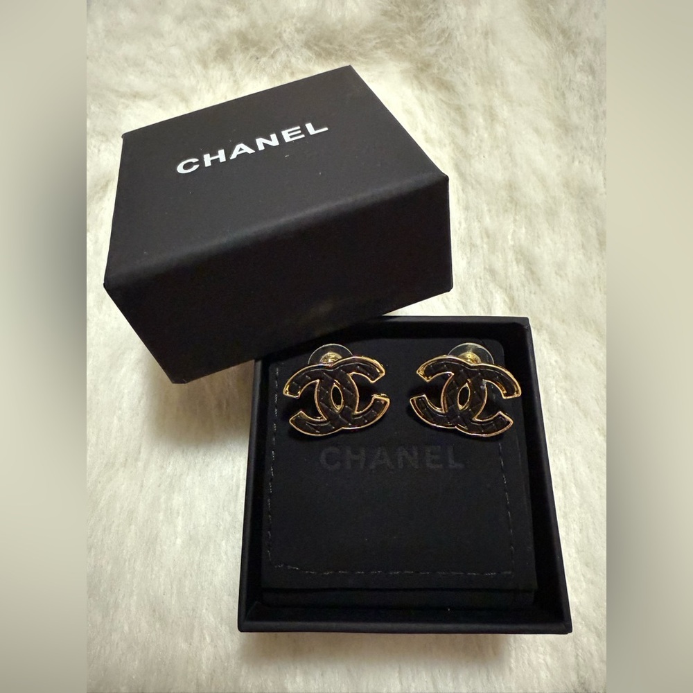 Monogram 18K Goldplated Luxury CC Style Earrings